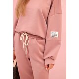 Kesi Włoski Set sweatshirt + pants buttery fabric dark pink | shoptok.hr