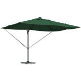  Kantileverski Roma suncobran s LED-ima Zeleni 352x251x265 cm Aluminijski | shoptok.hr