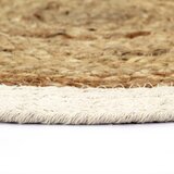  Podmetači okrugli 6 kom obični/prirodni 38 cm od jute i pamuka | shoptok.hr