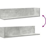  Zidne police 2 kom Beton siva 75x16,5x16,5 cm Konstruirano drvo | shoptok.hr