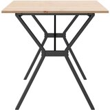  Blagovaonski stol Y-oblika 160x80x75 cm od borovine i željeza | shoptok.hr