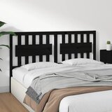  Uzglavlje za krevet crno 155,5 x 4 x 100 cm od masivne borovine | shoptok.hr