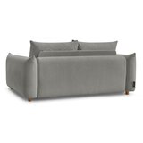 Bobochic Paris Siva sklopiva sofa 214 cm Ernest – | shoptok.hr