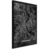  Poster - City Map: Cologne (Dark) 30x45 Cijene