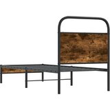  Okvir kreveta bez madraca dimljena boja hrasta 80x200 cm drveni | shoptok.hr