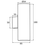  Argon 0909 - Zidno svetlo MITOS 2xGU10/5W/230V crna | Eponuda.com