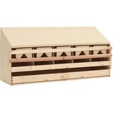  Gnezdi&amp;scaron;če za koko&amp;scaron;i s 5 predelki 117x33x54 cm trdna borovina, (20767472) Slike