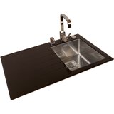 Sink Solution stekleno pomivalno korito X LINE 860 x 540 mm - črna (7020036) | Shoptok.si