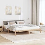  Okvir kreveta Smeđa i taupe 200 x 200 cm Masivna borovina | Eponuda.com