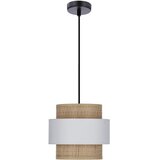 Candellux Lighting bela/naravna viseča svetilka s senčnikom iz ratana ø 20 cm rattan Cene