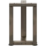  Noge za stolić T-oblika 2 kom prirodni čelik 28x25x(42-43)cm | shoptok.hr