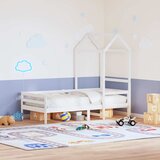 Krov za dječji krevet bijeli 118x70x176,5 cm masivna borovina Cijene