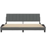 vidaXL Posteljni okvir brez vzmetnice temno siv 200x200 cm blago | Shoptok.si