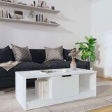  Stolić za kavu bijeli 102 x 50 x 36 cm od konstruiranog drva | shoptok.hr