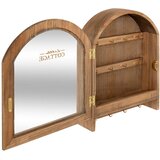 Atmosphera ORMARIĆ ZA KLJUČEVE ROXIE 22X7X28CM MDF/METAL/STAKLO, SMEĐI | shoptok.hr