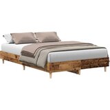  Okvir kreveta bez madraca staro drvo 135x190 cm | shoptok.hr