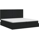  Podesivi krevet s madracem Crna 200 x 200 cm Tkanina - Crna 200 x 200 cm Dizajn linija | shoptok.hr