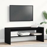 vidaXL TV omarica Črni hrast 100x40x40 cm Izoblikovan les Cene