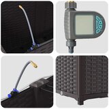  Vrtna saksija 4 pcs Smeđa 160 x 40 x 52 cm Plastika | shoptok.hr