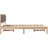  Konstrukcija postelje Taupe 150 x 200 cm Masivno borovo les, (5000101880) | Shoptok.si