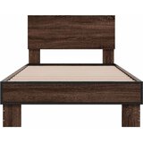 Okvir za krevet smeđi hrast 90x190 cm konstruirano drvo i metal | shoptok.hr