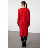 Trendyol Red Soft Textured Knitwear Bottom-Top Set | Eponuda.ba
