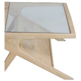 Light & Living Stolić za kavu sa staklenom pločom stola u svijetloj prirodnoj boji 70x112 cm Yuki – | shoptok.hr