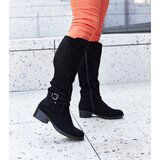 Gemre Black insulated eco-suede boots Aldisio | Shoptok.si