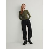 Reserved bluza z naborki - zelena | Shoptok.si