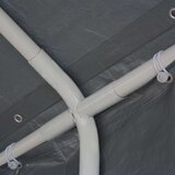 vidaXL Vrtni šotor PE 6x12 m sive barve | Shoptok.si