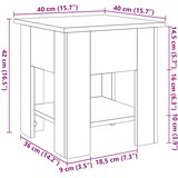  Stol za kavu staro drvo 40x40x42 cm konstruirano drvo | Eponuda.com