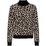 Only Puloverji ONLIBI JQ LS HIGH NECK CC KNT 15350671 Cene