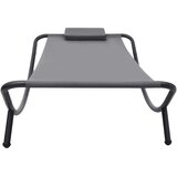  Vrtni ležaj sivi 200 x 90 cm čelični | shoptok.hr