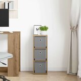  Strani šal s predalom Umetni hrast 25,5 x 22 x 69,5 cm, (5000233814) | Shoptok.si