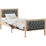  Krevetna konstrukcija Tamno siva 80 x 200 cm Čvrsto borovo drvo | Eponuda.com