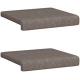  Jastučić za klupu 2 kom. Umjetna koža Siva Dubina 35 cm | shoptok.hr