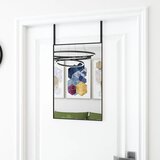 vidaXL Ogledalo za vrata crno 40 x 60 cm od stakla i aluminija Cijene