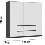 Modern Living Omara S Klasičnimi Vrati Mainz, Bela, Siva | Shoptok.si