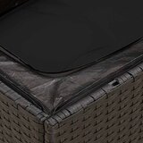  6-dijelni set vrtnih sofa s jastucima crni od poliratana | shoptok.hr