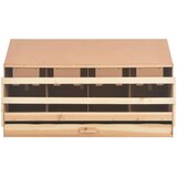  Gnijezdo za nesilice s 4 odjeljka 106x40x59 cm masivna borovina | shoptok.hr