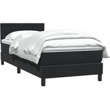 Box spring krevet s madracem crni 80 x 220 cm baršunasti | shoptok.hr
