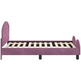  za djecu s uzglavljem Ljubičasta 80 x 160 cm Baršun | shoptok.hr