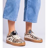 Gemre Gold patent leather women's sneakers Keyla | Shoptok.si