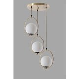 Opviq Ring 3 Lü Tepsili Beyaz Camlı Eskitme Sarkıt WhiteCopper Chandelier | ePonuda.com
