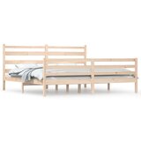  Posteljni okvir iz trdne borovine 200x200 cm, (20648456) | Shoptok.si