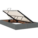  Otomanski krevet s pohranom Tamno siva 120 x 190 cm tkanina | shoptok.hr