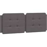 Maison Chic posteljno vzglavje - vzglavna omarica - vzglavna stranica siva 140 cm umetno usnje, (21704016) | Shoptok.si
