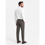 Ombre Classic men's softly textured chino pants - khaki | Shoptok.si
