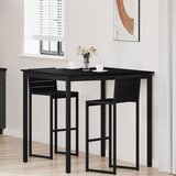  Sto za stajanje Konstruirano drvo Četvrtasti Crna | Shoptok.si