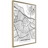  Poster - City map: Amsterdam 20x30 | shoptok.hr